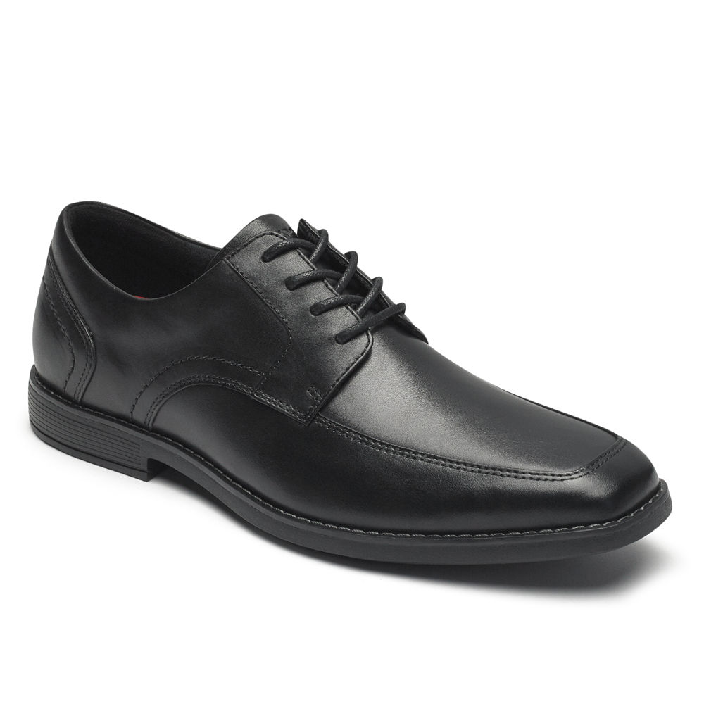 Rockport Mens Slayter Apron Toe - Oxfords Black - VZT102743